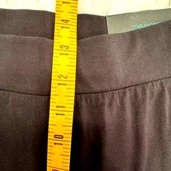Maurices Size Large High Rise Wide Leg Pant Black 152236 Office - Picture 13 of 16